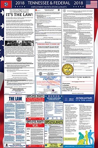 2018 Tennessee and Federal Labor Law Poster Laminated