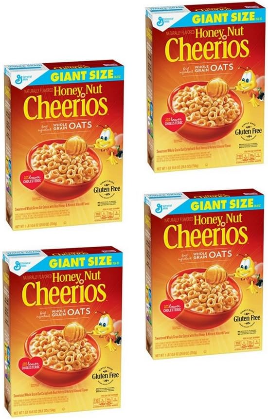 Honey Nut Cheerios Gluten Free Cereal 26.6 oz. Box 4 Pack