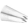 Ateco #822 Stainless Steel Star Pastry Tip - For Decorating Cookies, Cream & More