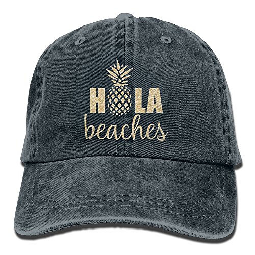 Adult Baseball Cap Hola Beaches Unisex Adjustable Cowboy Dad Cap Trucker Hat Navy