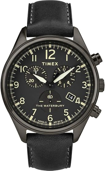 Chronograph Tw2r38400vq Timex Waterbury Chronograph Green Dial