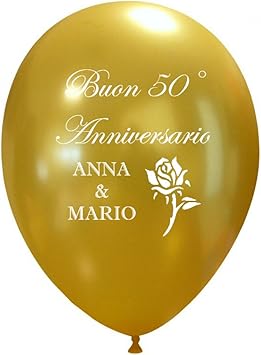 Palloncini Con Foto Per Anniversario Festeggia In Modo Originale Una Data Speciale Invia La Tua Foto A Info Partylandia Com Rosso Amazon It Giochi E Giocattoli