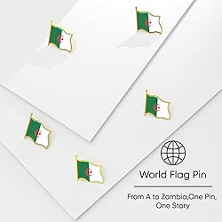 Algeria Flag Lapel Pin - Enamel Metal National