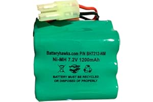 BATTERY HAWK XB2950 Battery 7.2v 1200mAh Ni-MH Pack V2950 V2950A V2945Z V2945 Carpet Sweeper