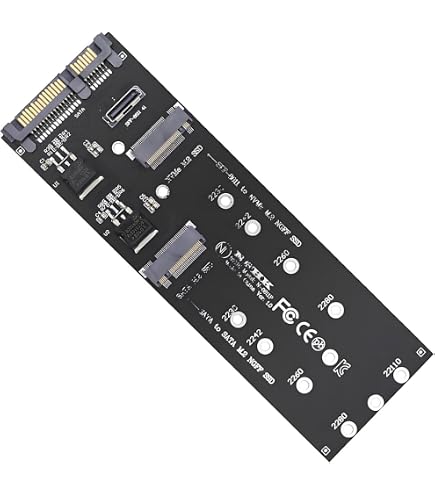 Amazon.com: H!Fiber PCIe 3.0 x8 to Quad Port SFF-8643 Adapter Card