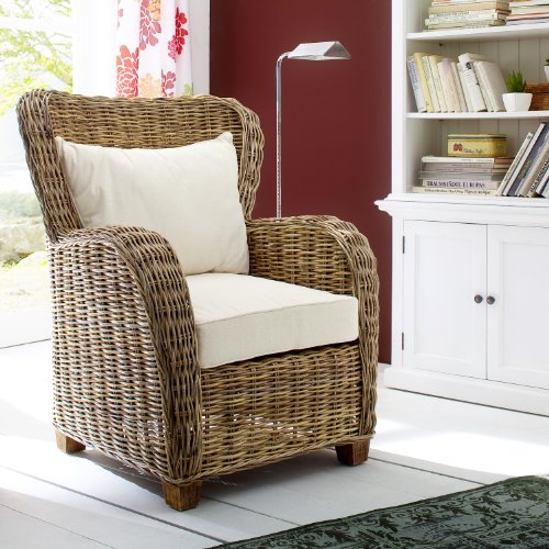 wicker queen chair