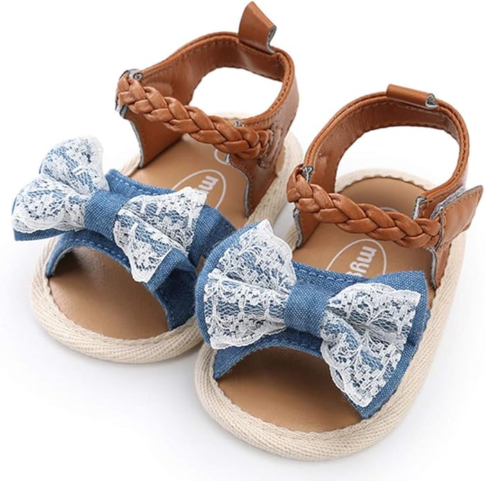 TIMATEGO Infant Baby Girls Sandals Non Slip Soft Sole TStrap Flip