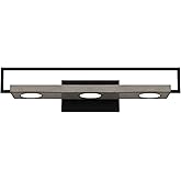 Quoizel WINN8524MBK Winnett Transitional Medium Bath Vanity Wall Light, Integrated LED 16 Watt, 6" H x 24" W, Matte Black