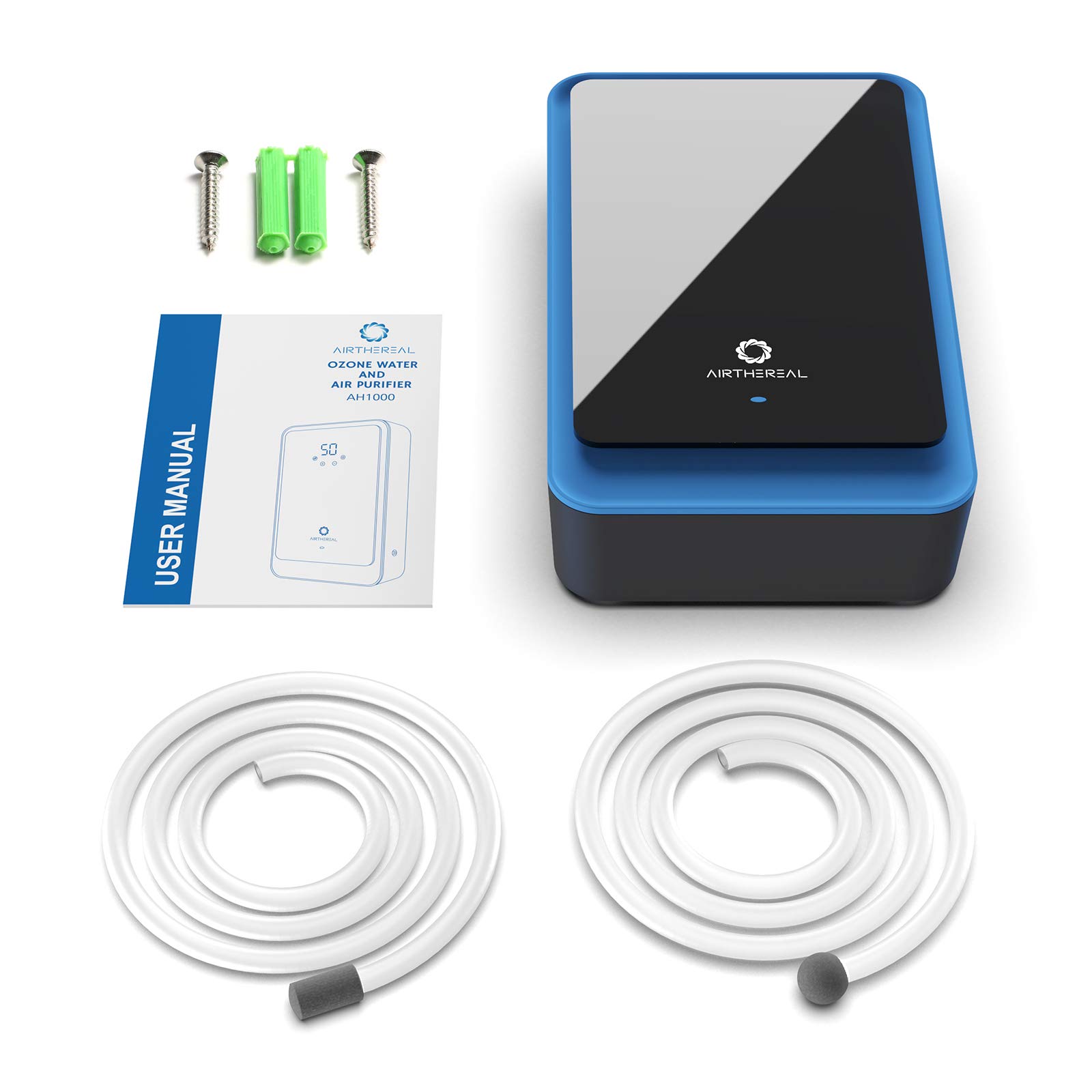 Airthereal AH1000 Portable Ozone Machine for Water and Air - 1000 mg/h, Multipurpose Liquid Ozonator with Negative Ion and Timer
