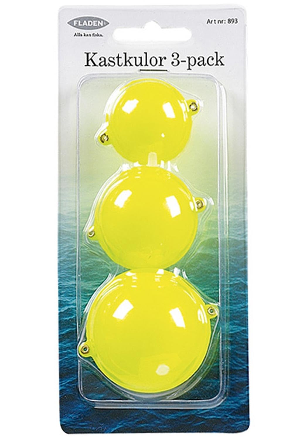 Fladen Assorted Bubble Floats (Pack of 3) - Yellow
