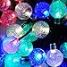 Sogrand 60LED 36FT,Solar String Lights,4Color Crystal Ball,Solar Lights Outdoor,String Lights,Solar Garden Lights,for Garden,Party,Dinner,Bedroom,Festival,Patio,Yard,Landscape