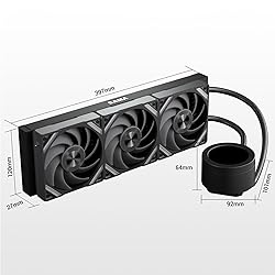 SAMA Q70 360mm AIO Liquid CPU Cooler with 2.8" IPS
