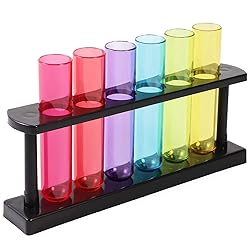 Juvale 4 Pack Plastic Test Tubes with Rack for