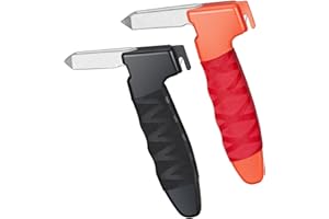 ATOJARKLE 2 Pack Car Door Handles for Elderly, Door Grab Handle Assist, Ultra Grip Mobility Handle for Car, Car Door Latch Bar for Easily Get Out of Car, Anti-Slip Design, Black/Orange