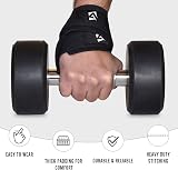 AQF Figure 8 Weight Lifting Straps with Padded Cuff Wrist Support view 4