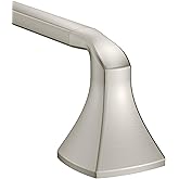 Moen Voss Brushed Nickel 24-Inch Bathroom Towel Bar, Wall Mounted Bath or Hand Towel Rack, YB5124BN