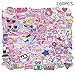 Yizeda 160 PCS Girl Cute Lovely Laptop Stickers Pink Decorative-Stickers Phone Guitar Water Bottle Motorcycle Skateboard Bicycle Bike Sticker Decal