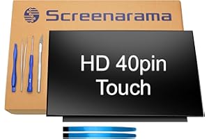 SCREENARAMA New Screen Replacement for NT156WHM-T02 V8.0, HD 1366x768, OnCell Touch, LCD LED Display with Tools