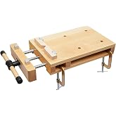 OCASAMI Portable Workbench Hard Woodworking Vise Desktop Work Table Work Bench with G-Type Fixing Clips and Limit Blocks, for Home, Woodworking Studios, Fixed for Processing Wood