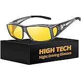 Myiaur Night Driving Glasses for Men Women, Polarized Anti Glare and UV400 Protection Yellow Lens Night Vision Glasses