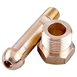 CGA-580 Brass Nut & 3 Inch Nipple Regulator Helium