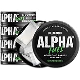 Fully Loaded Alpha Fuel Nootropic Pouches (Wintergreen Fuel) - Nootropic Energy Pouches with Caffeine, Alpha GPC, Tyrosine, Taurine, Guarana and More
