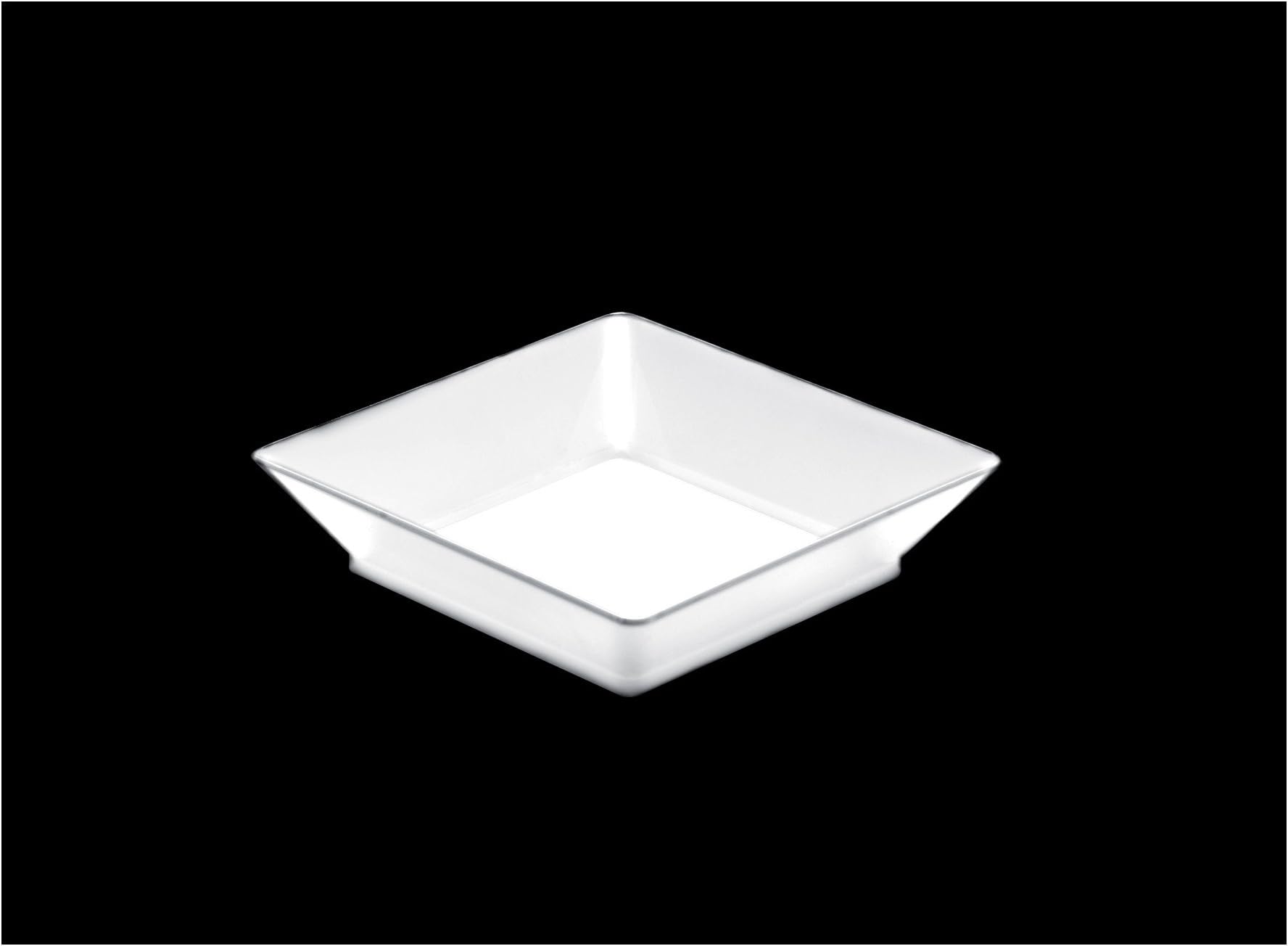 Gold Plast Tray – Small plate – 25 Pieces Per Pack 65x65 mm Bianco