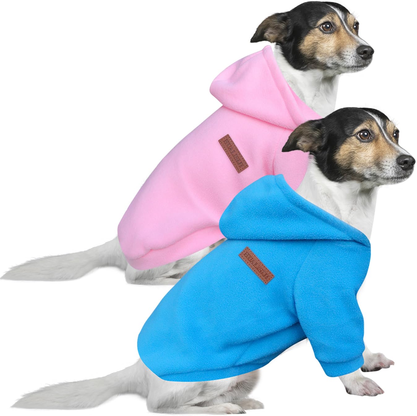 HuaLiSiJi Dog Hoodie Dog Sweatshirt Elasticity Fabric is Quite Comfortable, Soft and Warm for the Animal and Easy to Wear (Pink+Blue, 3XL)