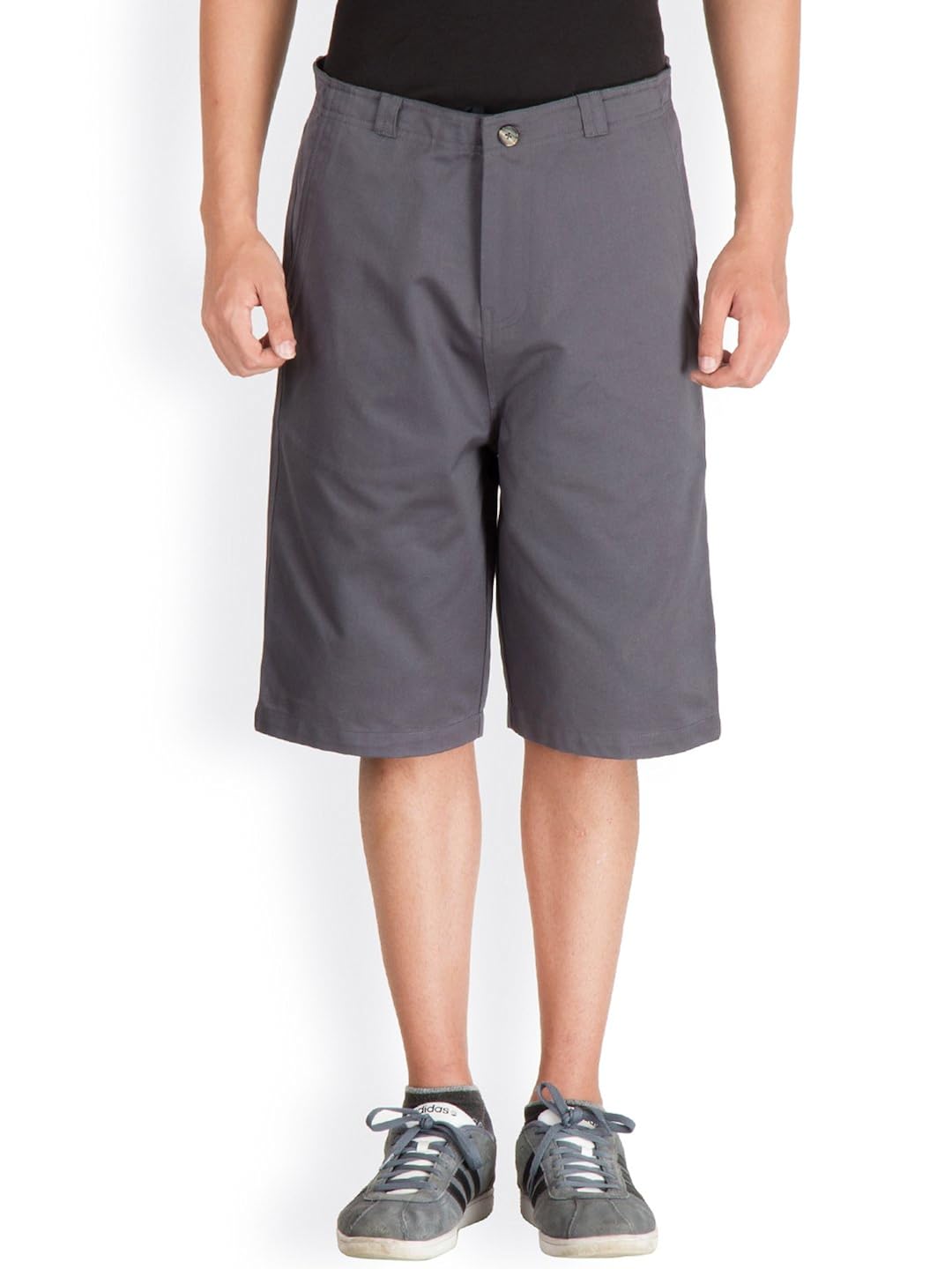 hypernation grey color casual three fourth for men