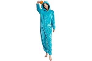Yemnut Snug Fit Adult Unisex Onesie Cosplay Costume，One Piece Pajama Halloween Homewear Suit for Women and Men