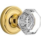 Nostalgic Warehouse Classic Round Rosette with Waldorf Crystal Door Knob