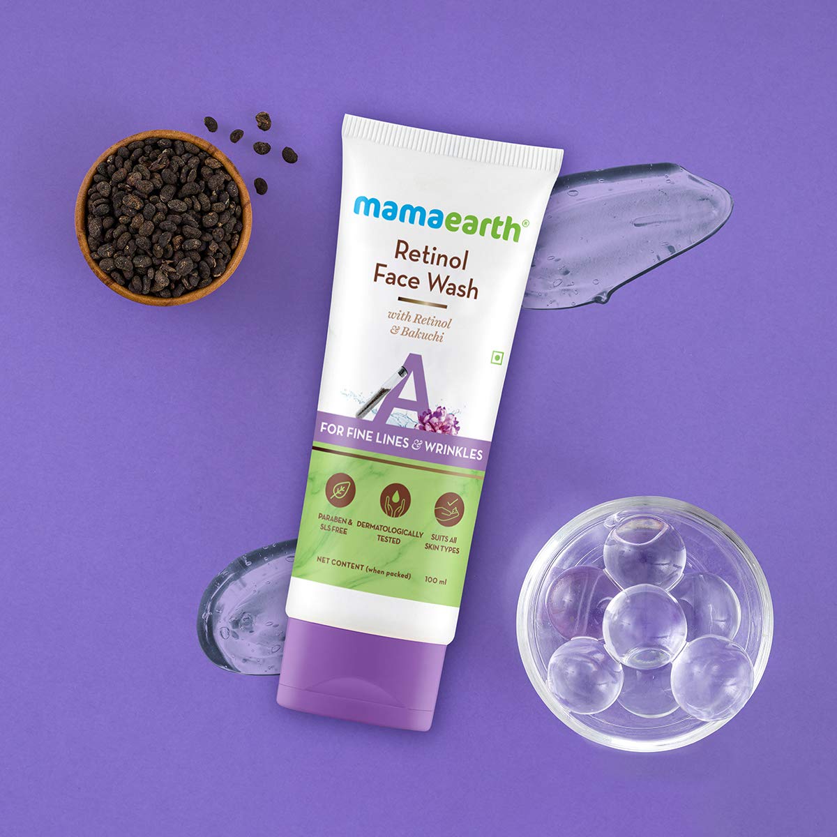 retinol face wash mamaearth
