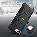 MoKo Case for iPhone 7 Plus, Shock Absorbing Hard Cover Ultra Protective Heavy Duty Case with Holster Belt Clip + Built-in Kickstand for Apple iPhone 7 Plus 5.5 Inch (2016) - Black