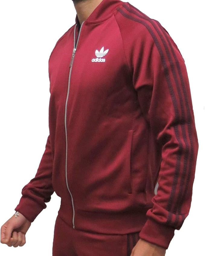adidas superstar track jacket red