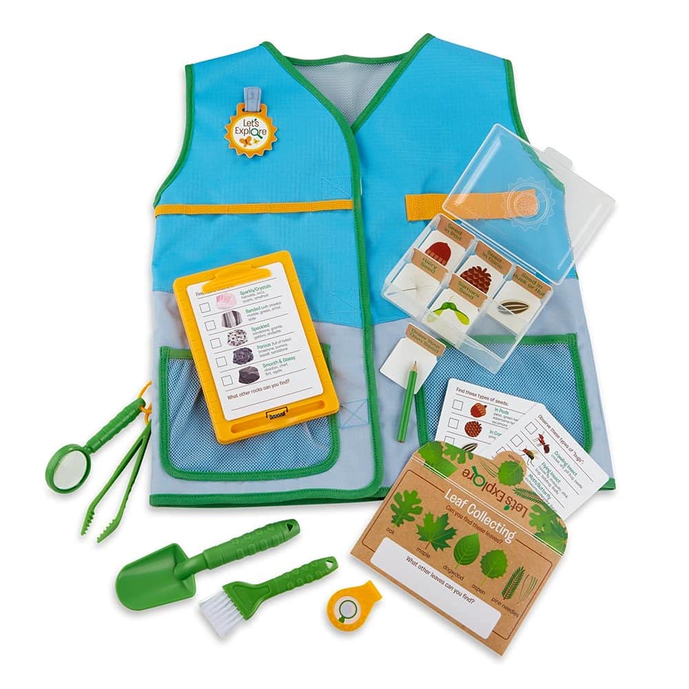 Melissa & Doug Let's Explore Naturalist vest play set | Pretend Play | 3+ | Gift for Boy or Girl