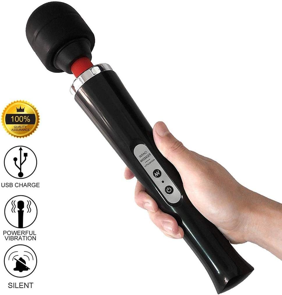 Therapeutic Cordless Wand Massager with 8 Powerful Multi