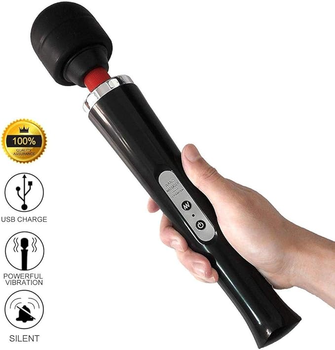 Therapeutic Cordless Wand Massager with 8 Powerful Multi