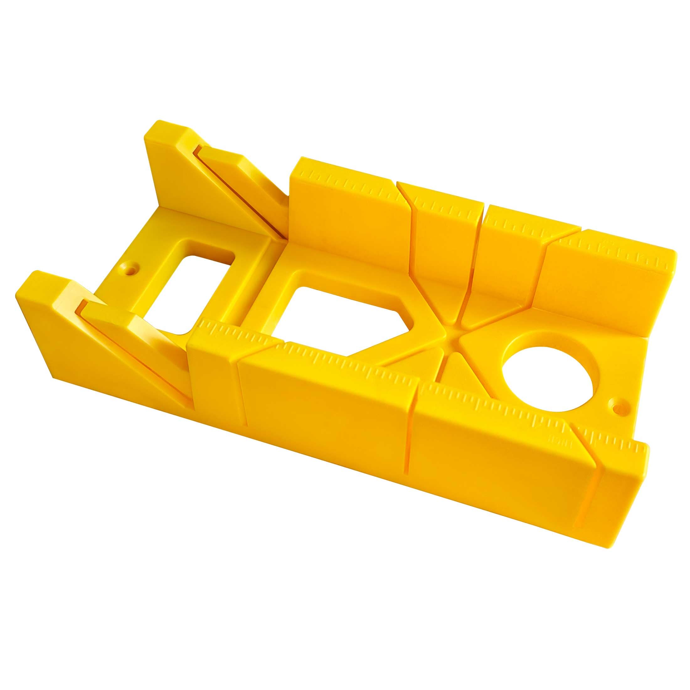 Viganoc 12-Inch High Impact Plastic Miter Box, 3 Way Action Hacksaw Miter Box for Woodworking, DIY, Home Decoration