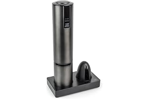 Peugeot Elis Touch Rechargeable Electric Corkscrew with Foil Cutter, Carbone