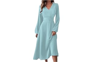 HPJKLYTR Spring Dresses for Women 2024 New Years Eve V-Neck Long Sleeve Gradient Plus Size Dresses for Curvy Formal Trendy