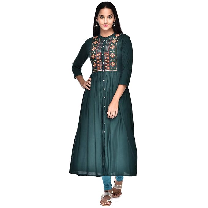 Women's Rayon A-Line Kurta