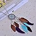 LUREME Women's Bohemian Enamel Dream Catcher Colorful Long Feathers Pendants Dangle Earrings (er006101) (Necklace)