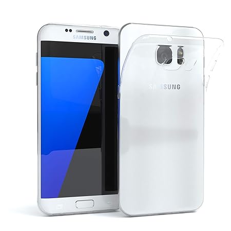 EAZY CASE Hülle für Samsung Galaxy S7 Edge Schutzhülle Silikon, Ultra dünn, Slimcover, Handyhülle, Silikonhülle, Backcover, D