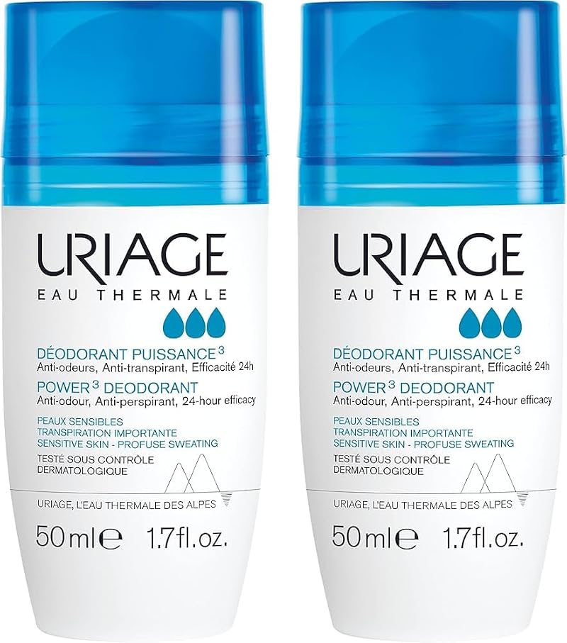Uriage Eau Thermale Power Deodorant Roll-On 50 ml Pack of 2