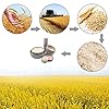 24Pieces Wheat Straw Dinnerware Set, Lightweight Plates Bowls Cups Dishes Set, Unbreakable Tableware Set for Picnic Party BBQ Camping (24pcs)