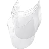 SAFE HANDLER Replacement Face Shields &ndash; Clear Polycarbonate Visor, 5 Pack | Face Shield Replacements for Safety Headgear