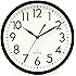 DreamSky 10 inches Silent Non-Ticking Quartz Wall Clock Decorative Indoor Kitchen Clock,3D Numbers Display,Battery Operated Wall Clocks