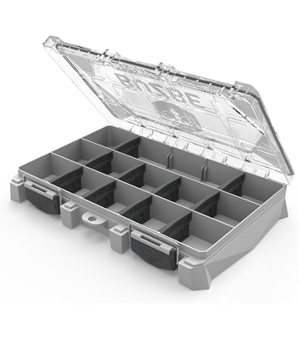 buzbe tackle box amazon Amazon.com : BUZBE Basic 15T (Thin) Utility Box, Waterproof Tackle Box,  3600 Fishing Tackle Tray, Plastic Organizer with Dividers : Sports &  Outdoors