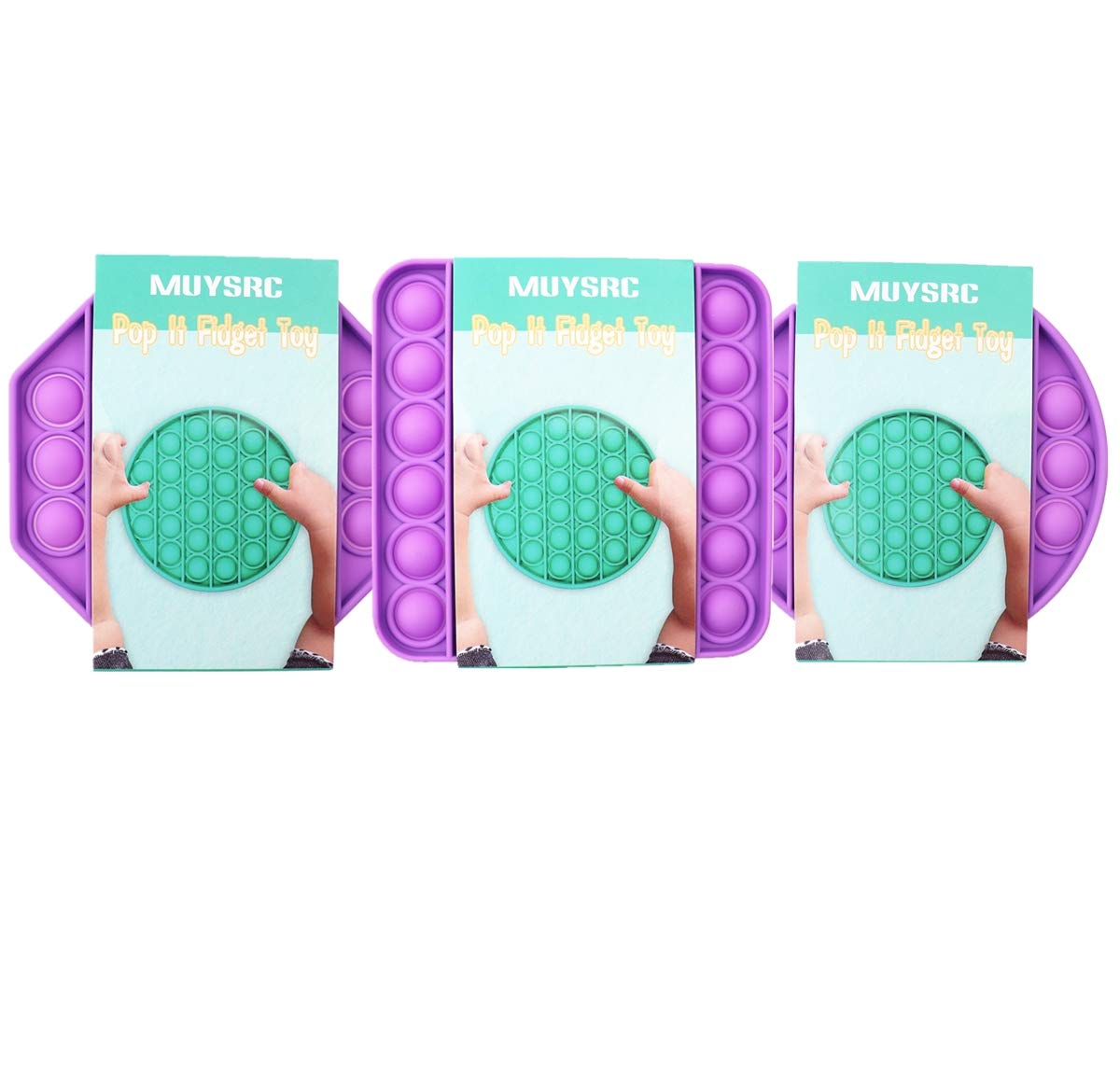 Buy MUYSRC Pop It Fidget Toy,3PCS Pop Its Fidget Toy,Fidget Toys Pop It,Popit,Pop It Game