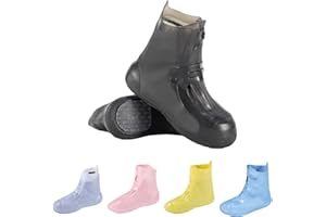 GARGOYLE BELLS Waterproof Rain Cover Boot Non-Slip Shoe Covers Silicon Reusable Rain Boots for Men Women